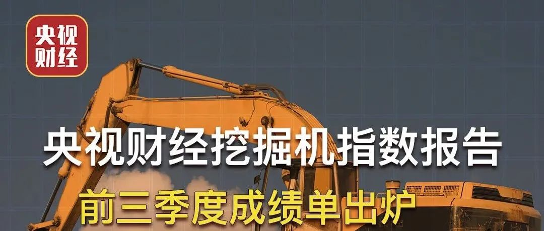 霸屏三分半鐘！央視財經(jīng)聯(lián)合樹根互聯(lián)，帶你讀懂“挖掘機指數(shù)三季度成績單”